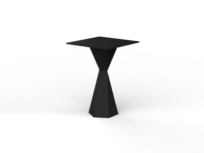 Table de jardin Vertex Carrée 50x50 cm couleur noir Vondom
