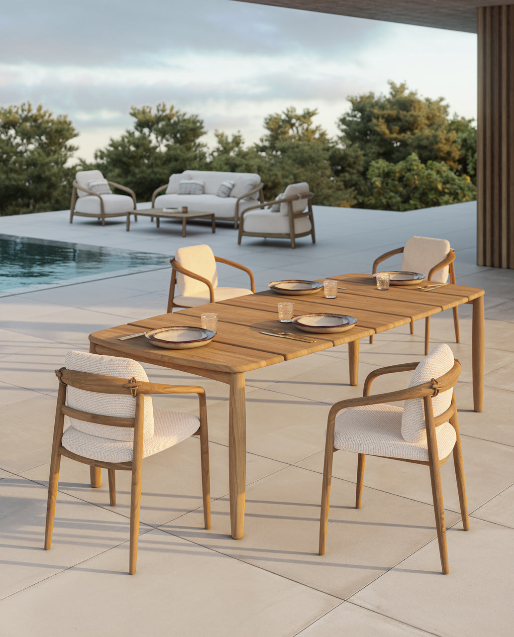 Table Bois Exotique Extérieur Design Title Default Title - Collection Fusta Vondom - 2
