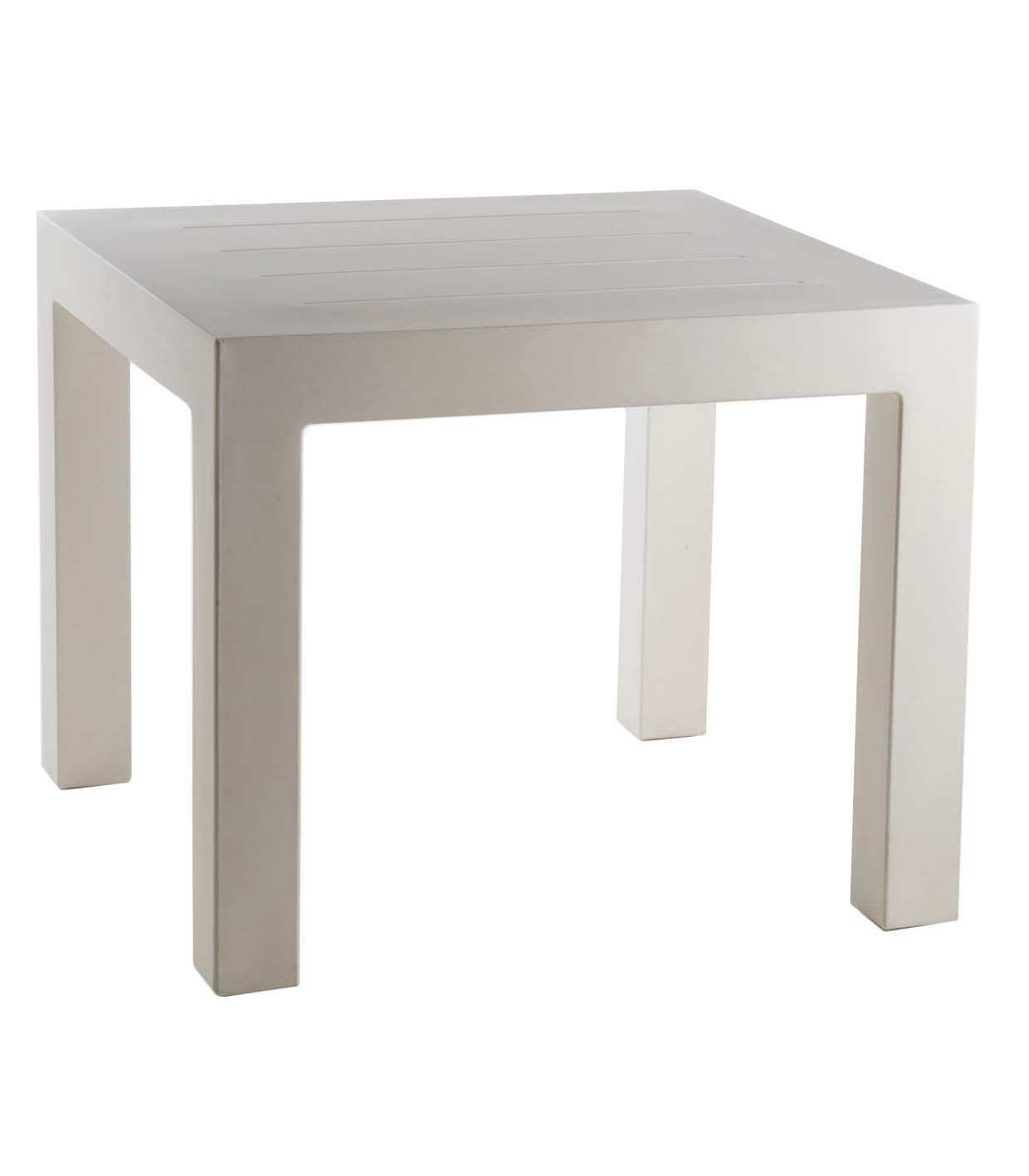 Table Collection Jut Vondom Taille 90x90x75 cm Finition Mate Couleur Blanc