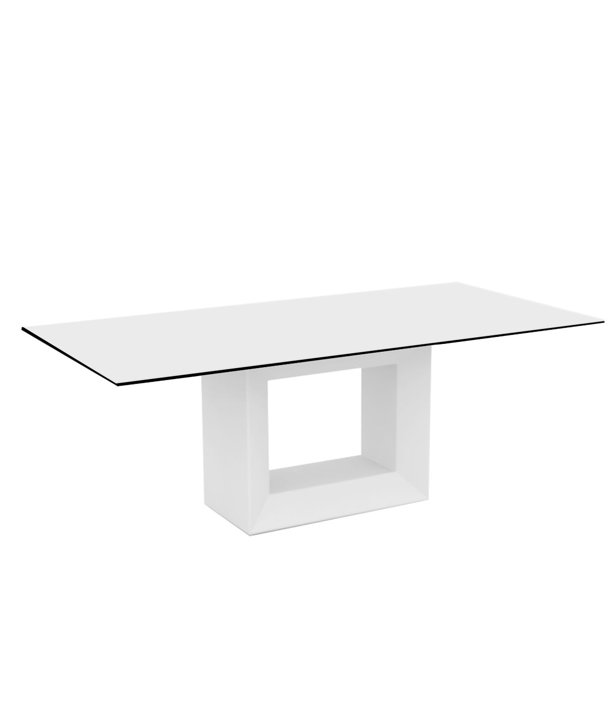 Table Collection Vela Vondom Taille 200x100x72 cm Couleur Blanc