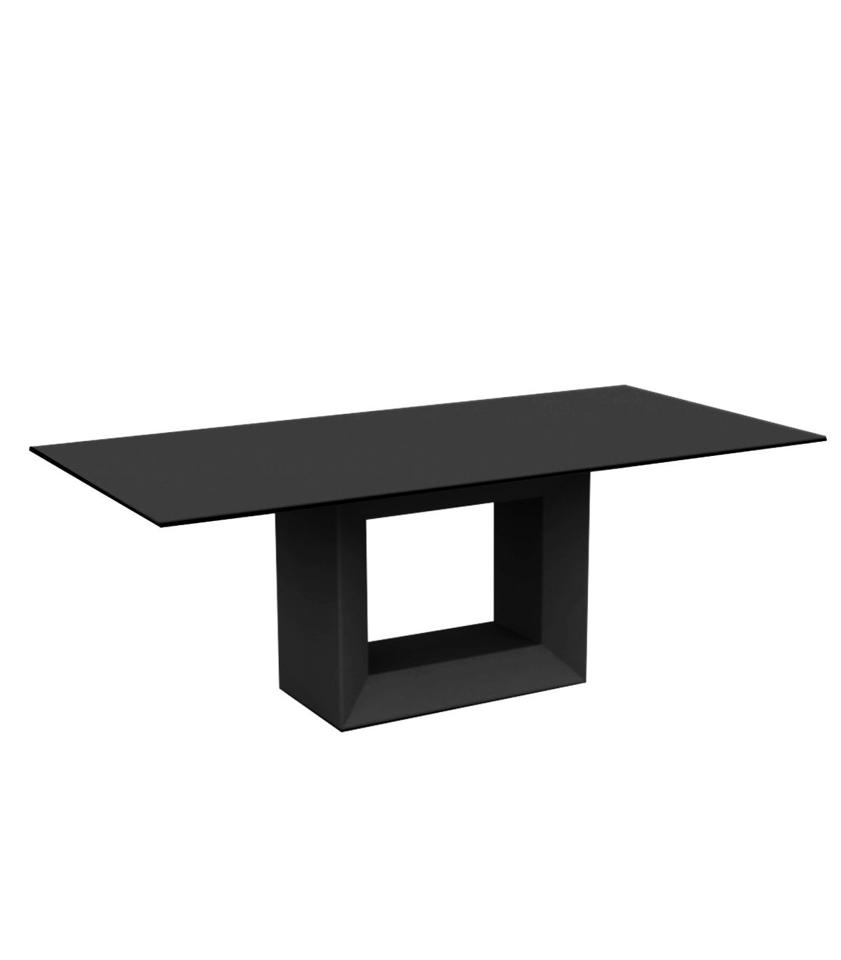 Table Collection Vela Vondom Taille 200x100x72 cm Couleur Noir