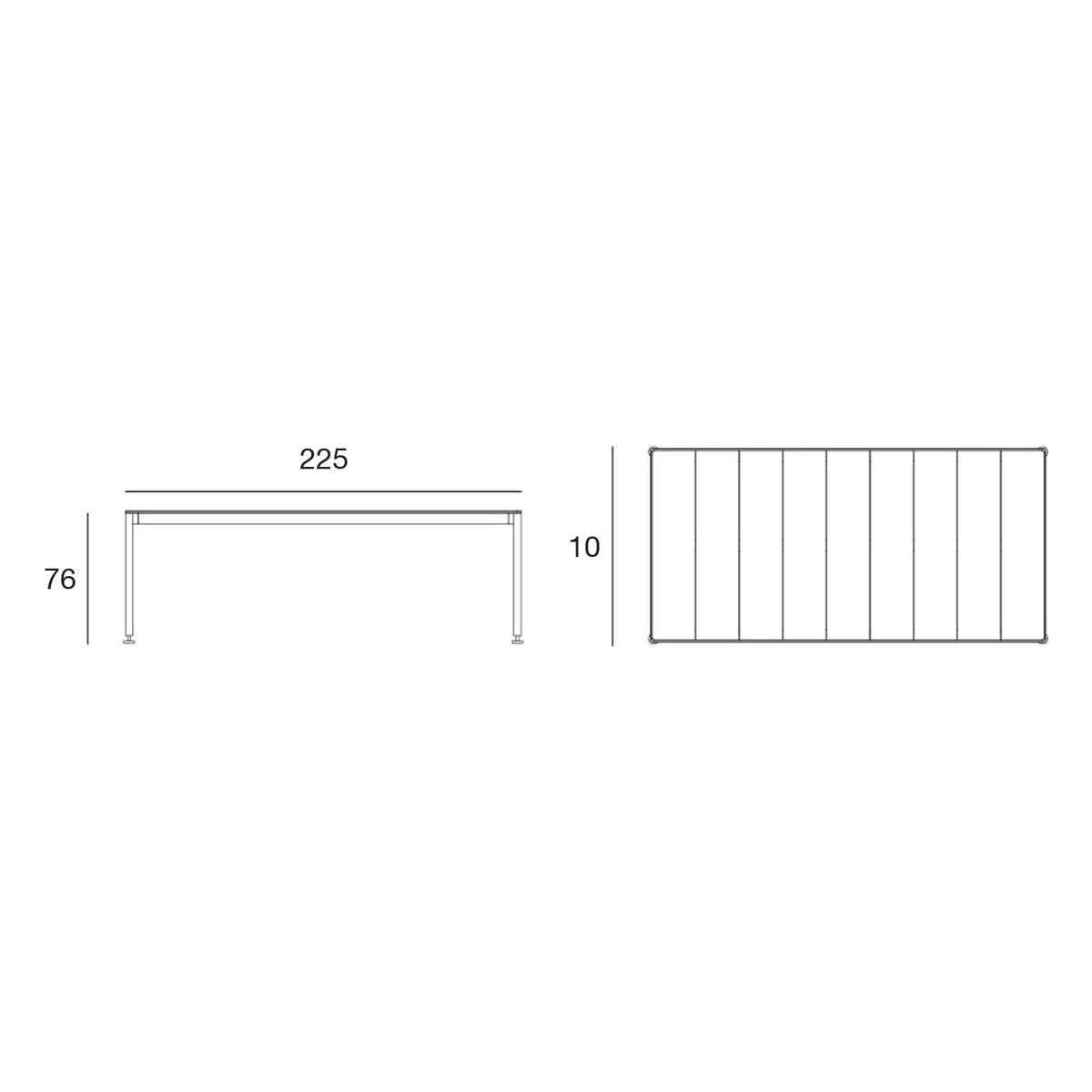 Table de Jardin Aluminium Beige - Collection Hamptons Vondom - 3