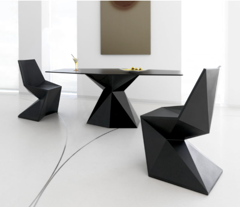 Table de Jardin Collection Vertex Octogonale Pied Central Vondom - 10
