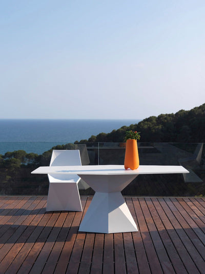 Table de Jardin Collection Vertex Octogonale Pied Central Vondom - 8
