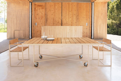 Table de Jardin Collection Vineyard Aluminium et Teck Vondom - 6