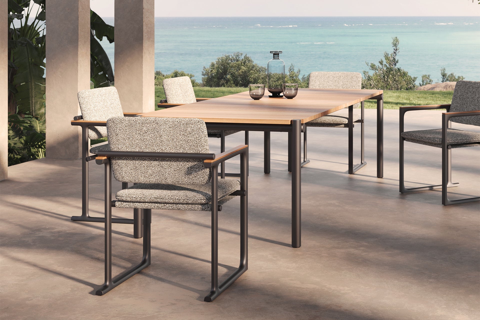 Table Design Bois et Aluminium - Collection Tulum Vondom - 2