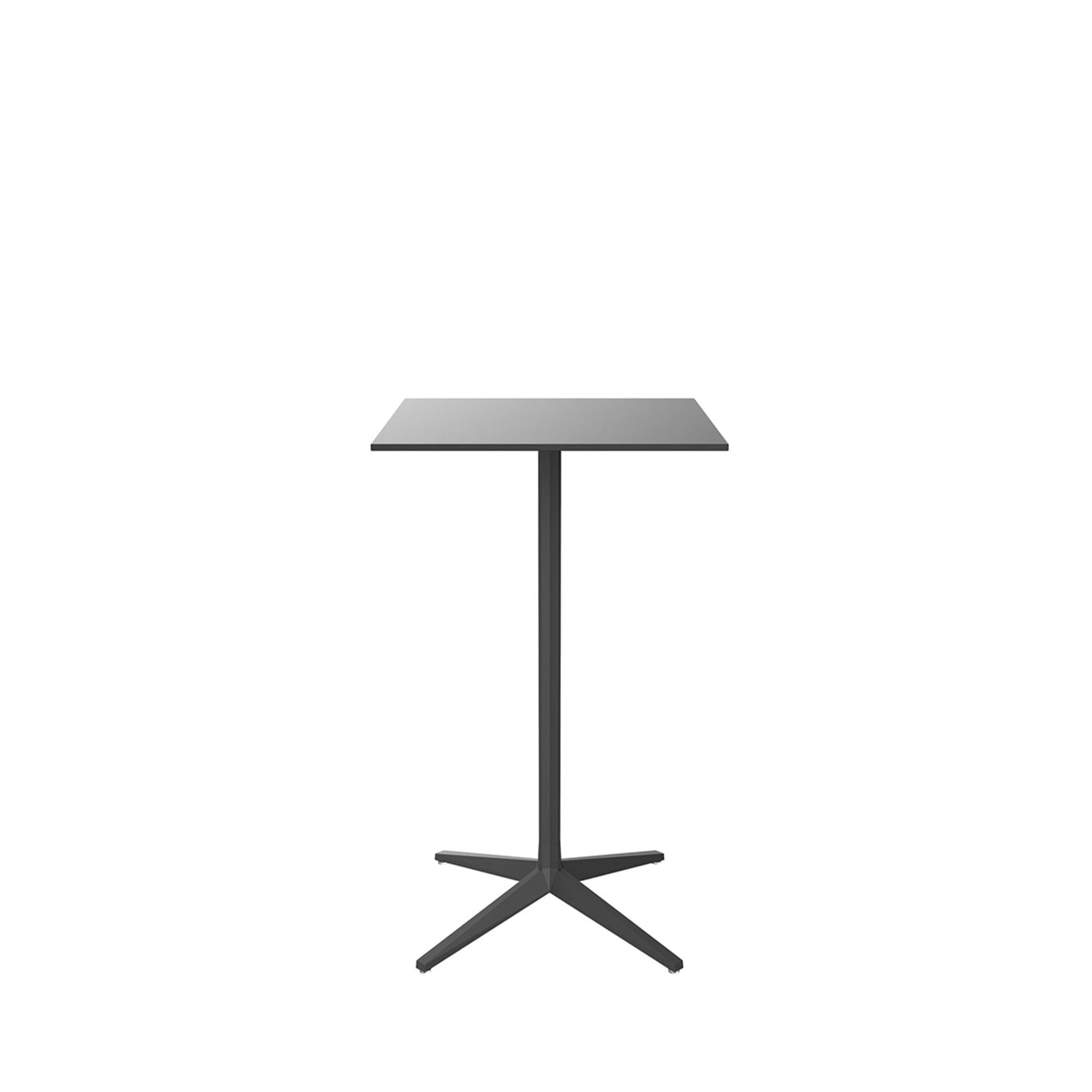 Table Haute Carre Pied Central - FAZ Collection Faz Inox Vondom