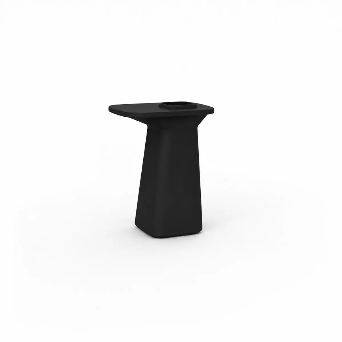 Table Haute Mange Debout Collection Noma Vondom Finition Mate Couleur Noir
