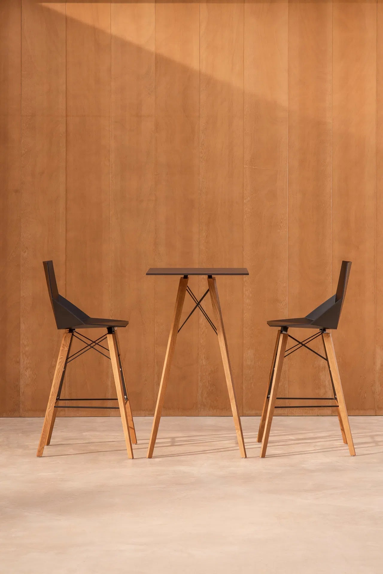 Table Haute Pied en Bois - FAZ Collection Faz Wood Vondom - 3