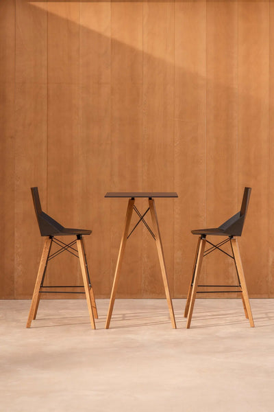 Table Haute Pied en Bois - FAZ Collection Faz Wood Vondom - 3