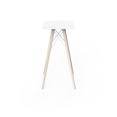 Table Haute Pied en Bois - FAZ Collection Faz Wood Vondom - 5