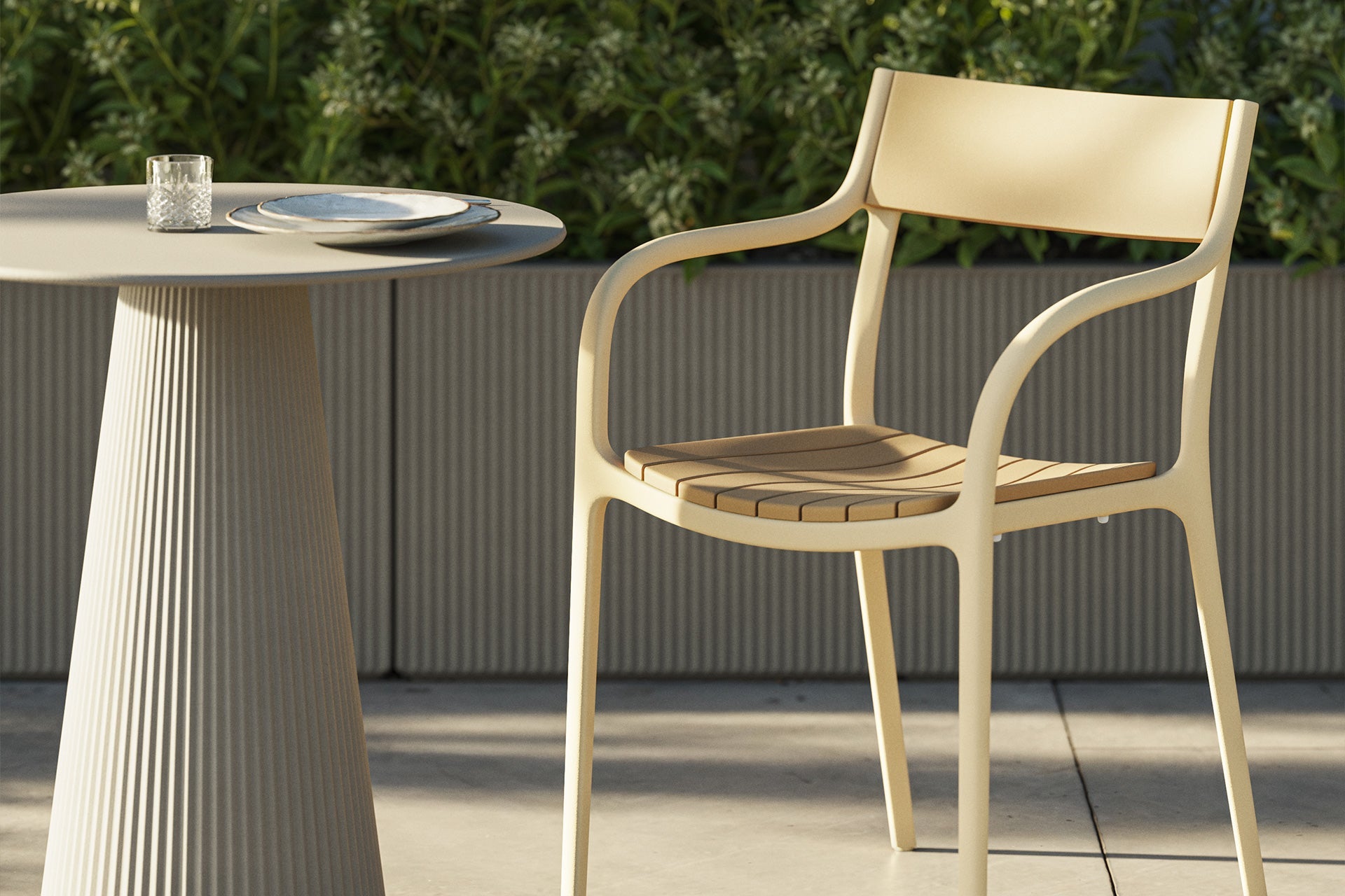 Table Ronde de Jardin 2 Personnes avec Pied Central - Collection Gatsby Vondom - 2