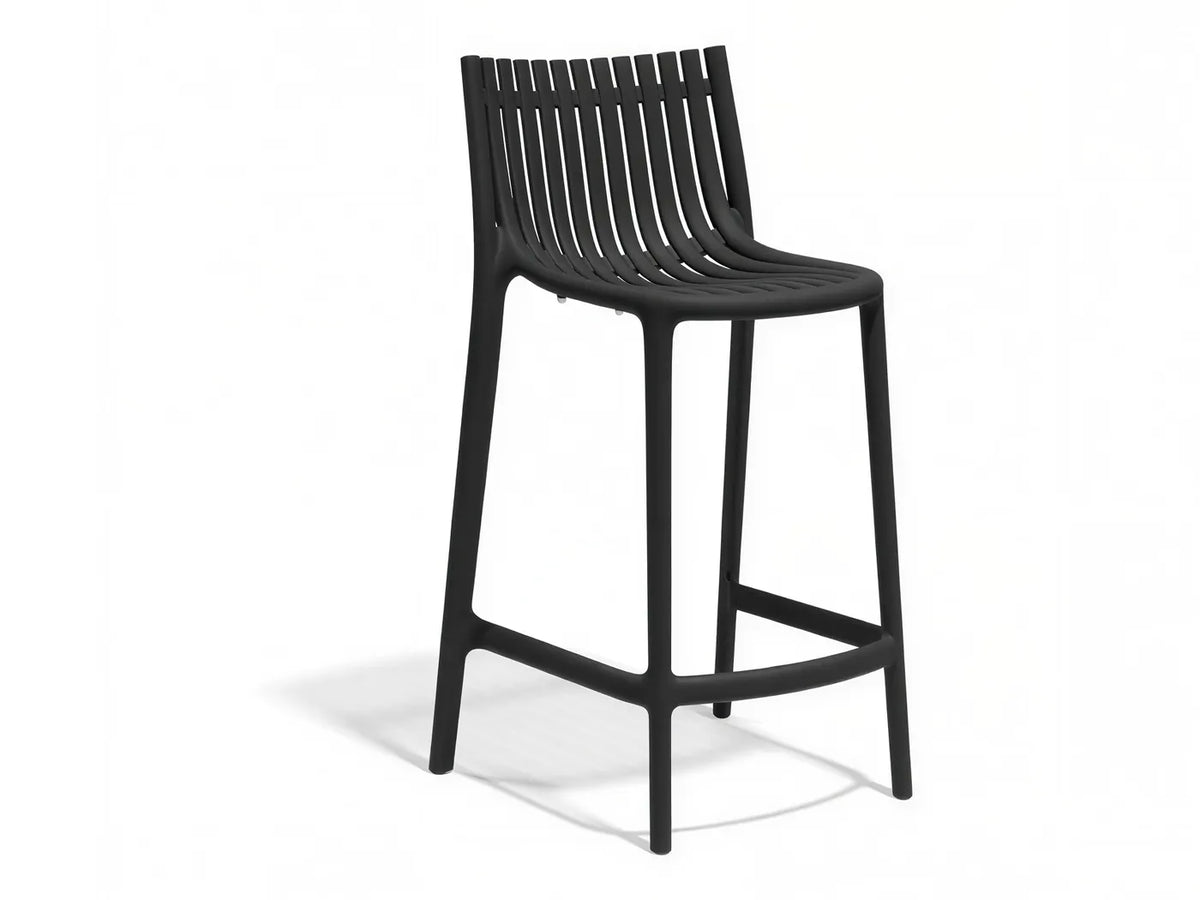 Tabouret de bar Ibiza Vondom, hauteur d'assise 66 cm, coloris noir