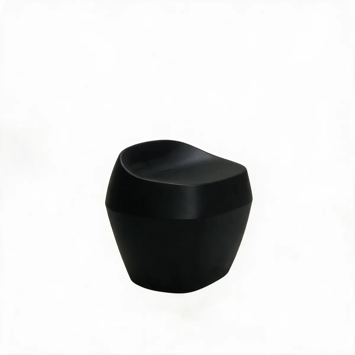 Tabouret Bas Rond Collection Noma Vondom Finition Mate Couleur Noir