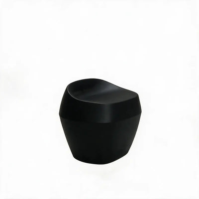Tabouret Bas Rond Collection Noma Vondom Finition Mate Couleur Noir