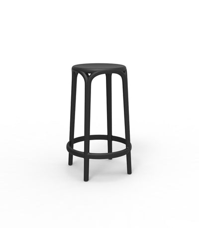 Tabouret Collection Brooklyn Vondom Hauteur d'assise 66 cm Couleur Noir