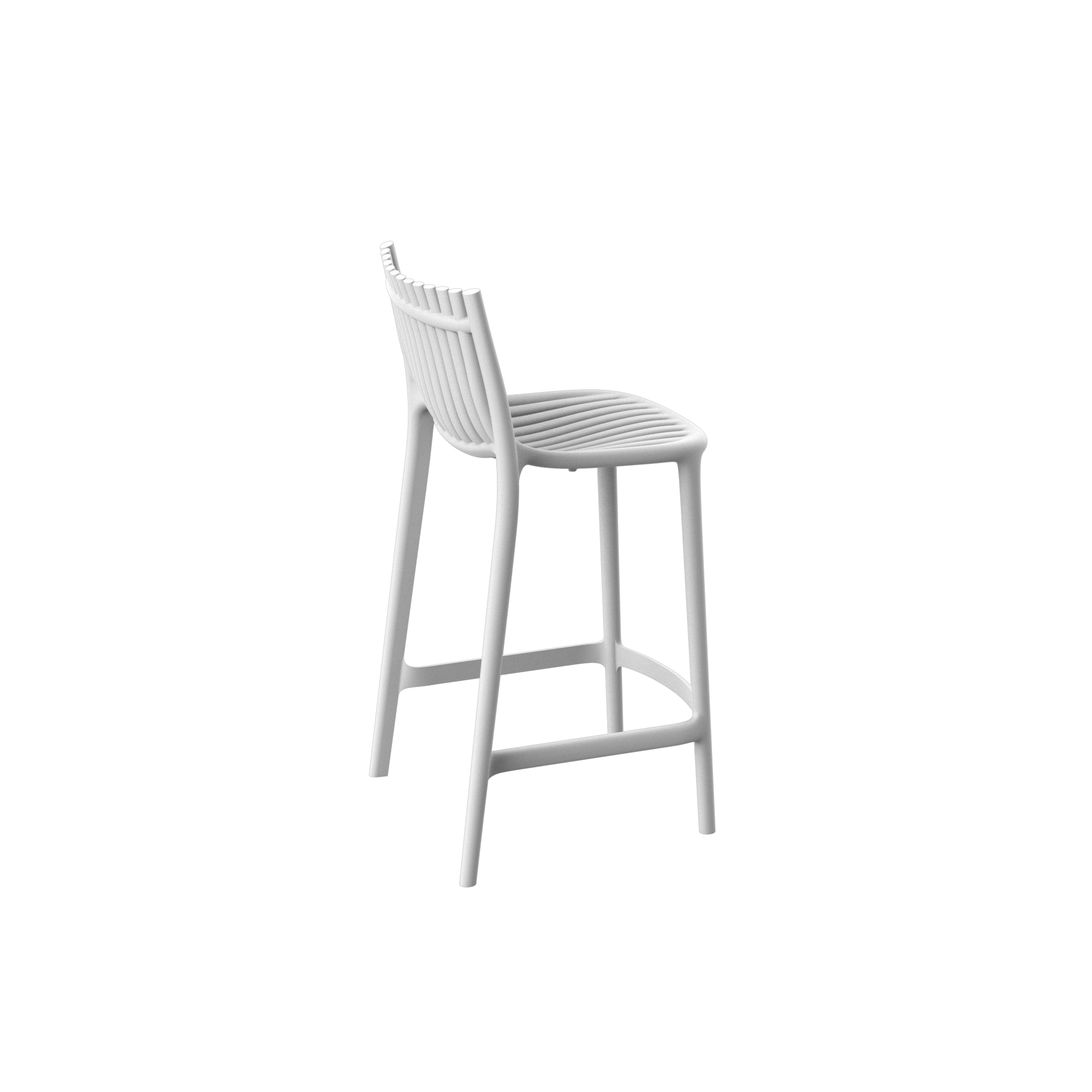 Tabouret Collection Ibiza Vondom Hauteur d'assise 66 cm Couleur Blanc - 2