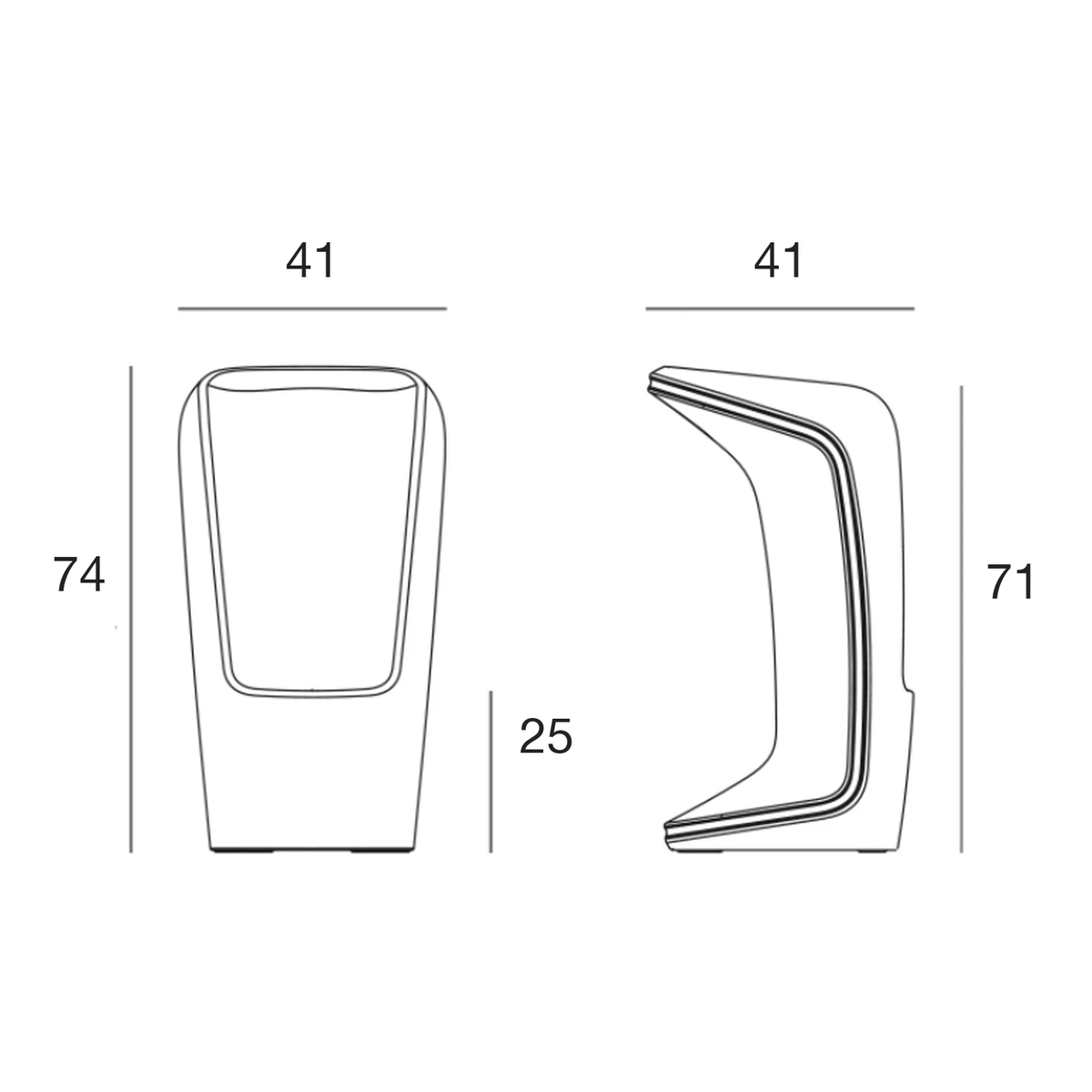 Tabouret Collection UFO Lumineux Source d'Alimentation Batterie Vondom - 8