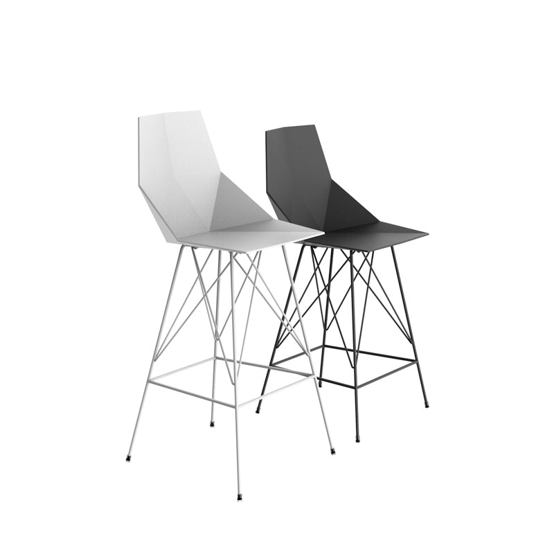 Tabouret de Bar Collection FAZ Inox Extérieur avec Dossier Vondom