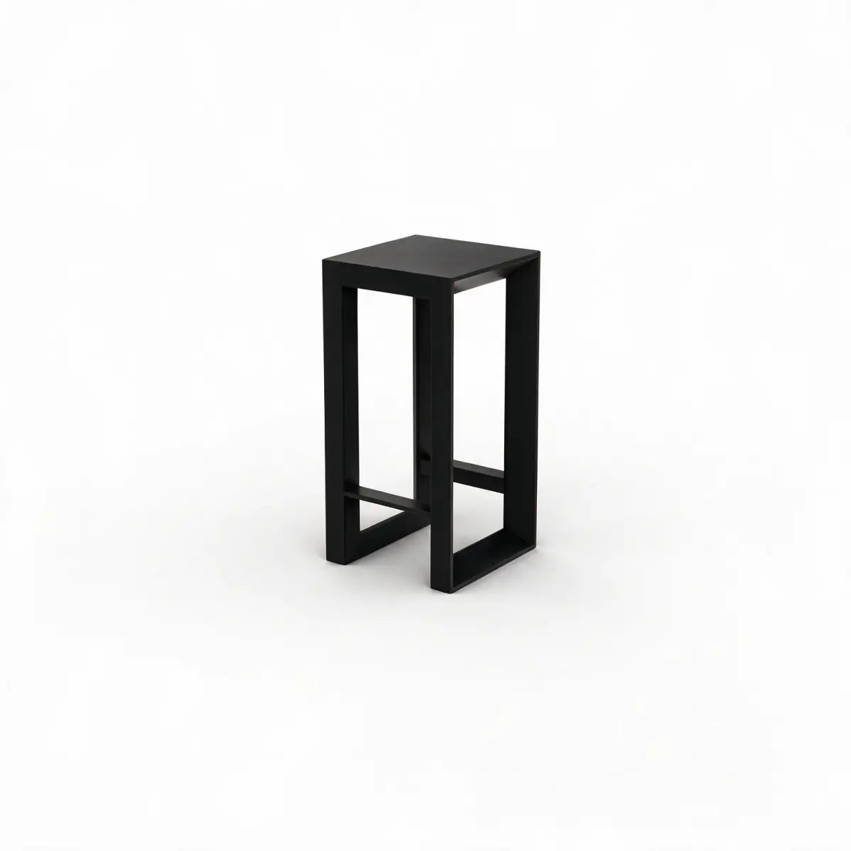Tabouret de Bar Collection Frame Vondom Hauteur d assise 43 cm Finition Mate Couleur Noir