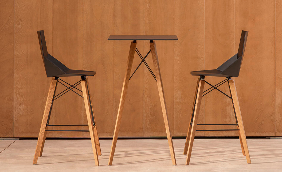 Tabouret de Bar Extérieur avec Accoudoir - Collection FAZ Wood Vondom - 3