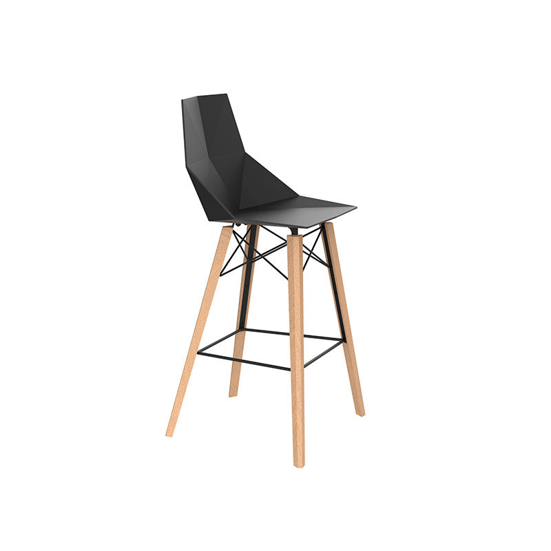 Tabouret de Bar Extérieur sans Accoudoir - Collection FAZ Wood Vondom - 3
