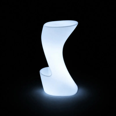 Tabouret de Bar - Noma LED Vondom, éclairé de l'intérieur sur fond noir