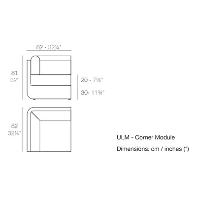 Dimension drawing ULM - Corner Module