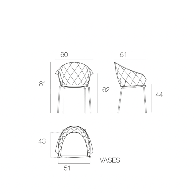 Vondom Collection Vases Armchair