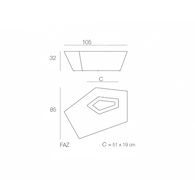 Table Basse - Faz LED