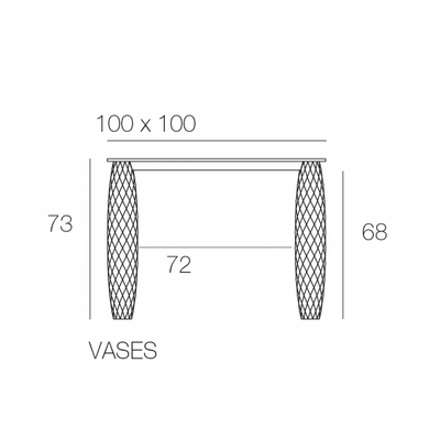 Table de Jardin - Vases