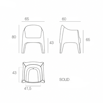 Chaise d'Extérieur - Solid