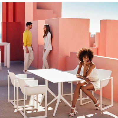 chaise wall street blanc