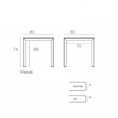 Table de Jardin - Frame