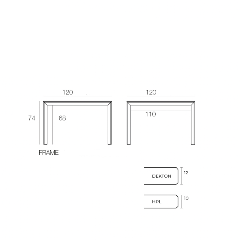 Table de Jardin - Frame