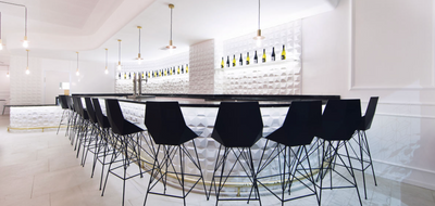 Tabouret de Bar - Faz Inox avec Accoudoirs