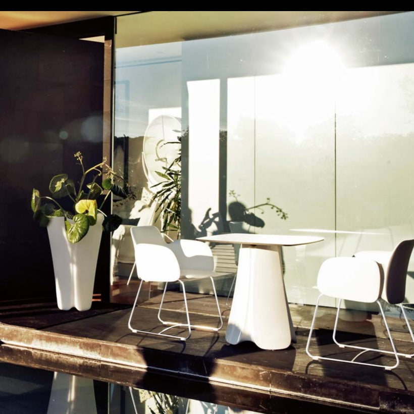 table-exterieure-resine-blanche